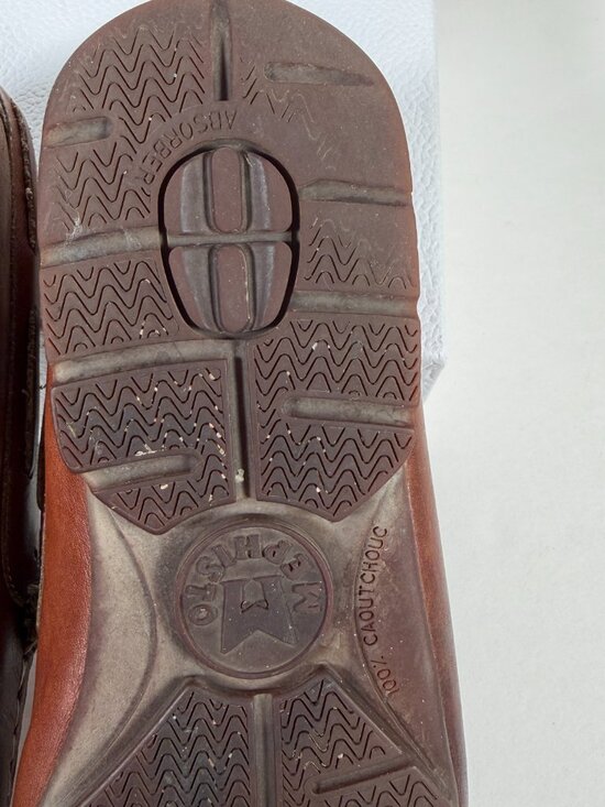 Mephisto Slip-On Loafers Men US Size 12 Brown Genuine Leather Cool-Air Casual main image 11